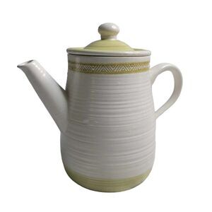 3455 Vintage Mid Century Franciscan Earthenware Hacienda Green Teapot Retro‎